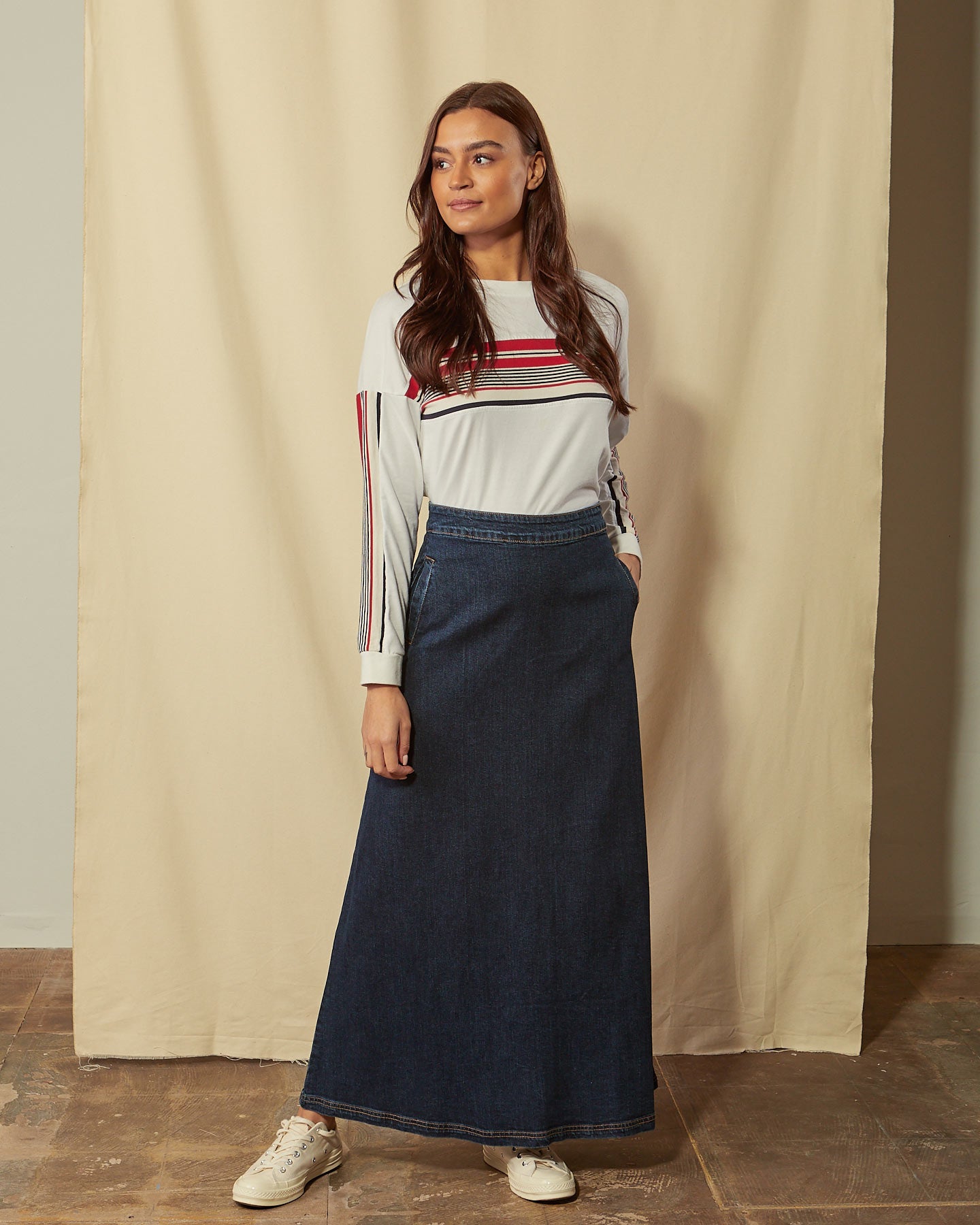 Dungaree maxi skirt best sale